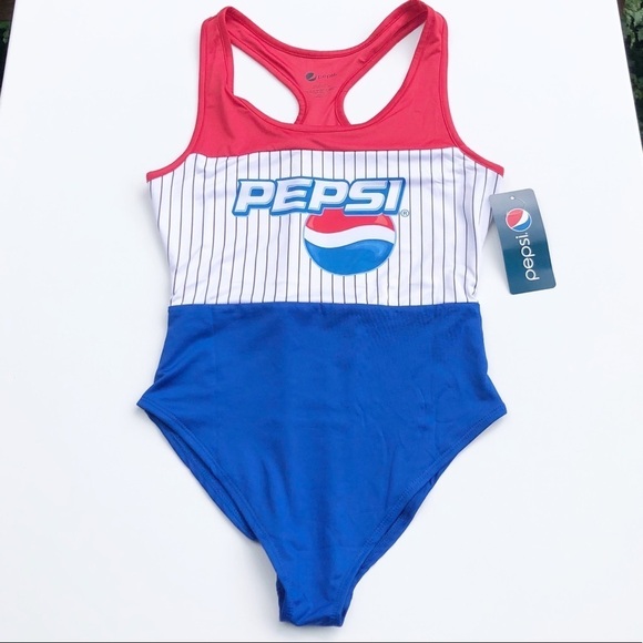 PEPSI one piece racerback swimsuit - Picture 1 of 11